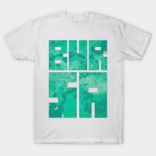 Bursa, Turkey City Map Typography - Watercolor T-Shirt